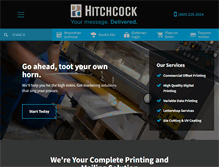 Tablet Screenshot of hitchcockprinting.com